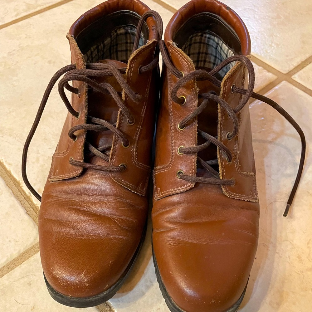 Winter Leather Ankle Boots